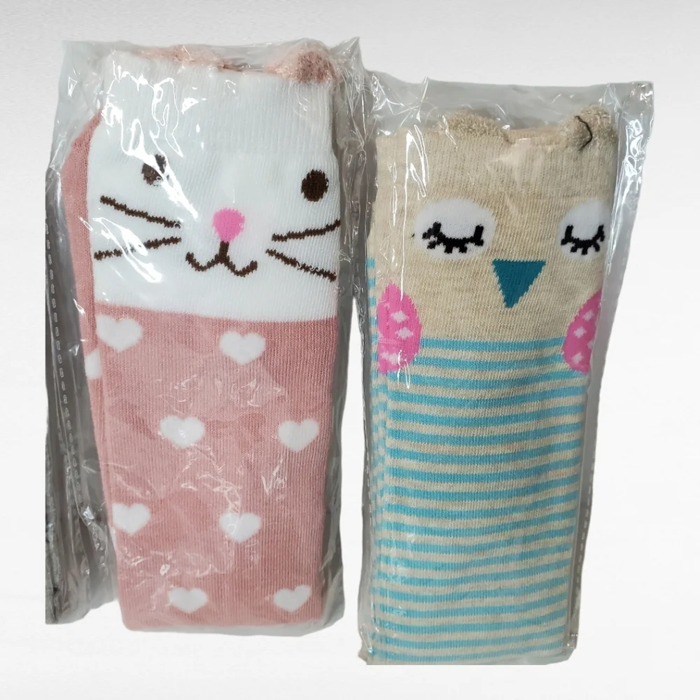 6 Pack Girls Knee High Socks